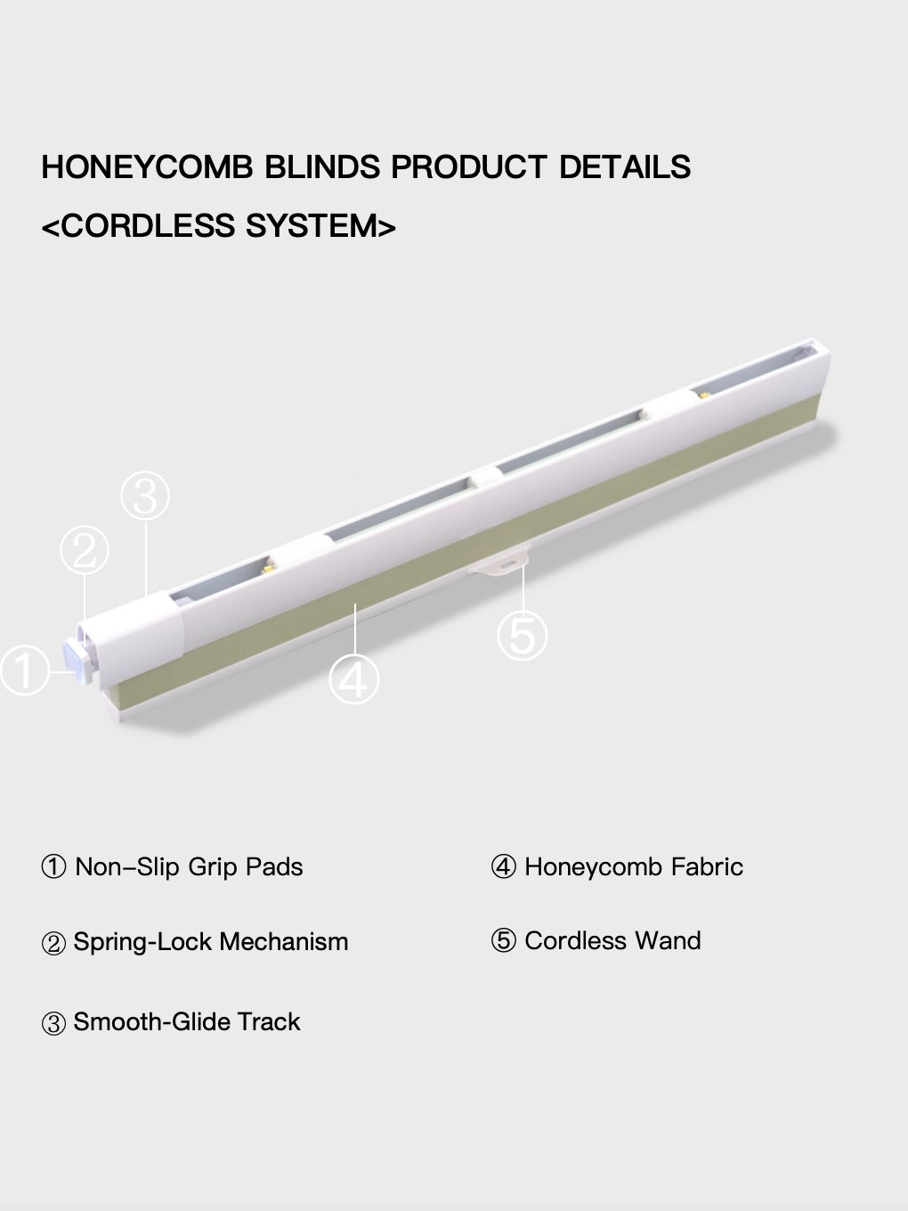 <No Drill> Lumistria Series Honeycomb Blinds