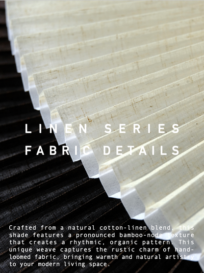 <No Drill> Linen Series Translucent Honeycomb Blinds