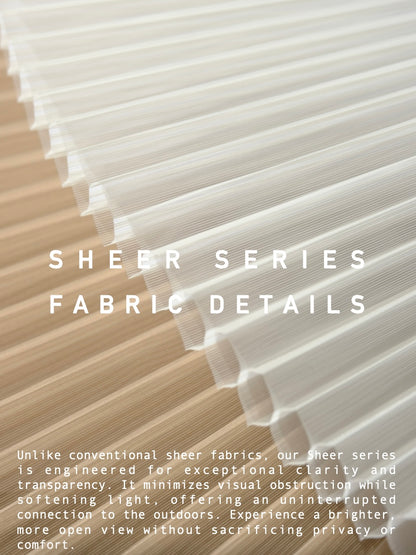 <No Drill> Sheer Honeycomb Blinds