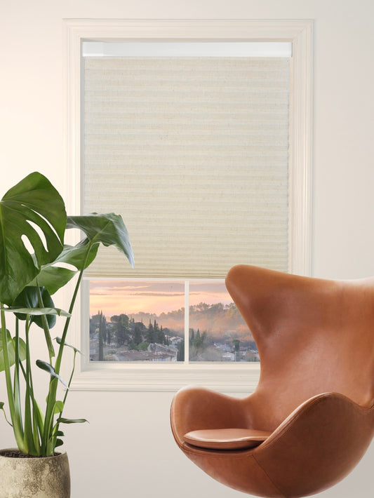 <No Drill> Linen Series Translucent Honeycomb Blinds